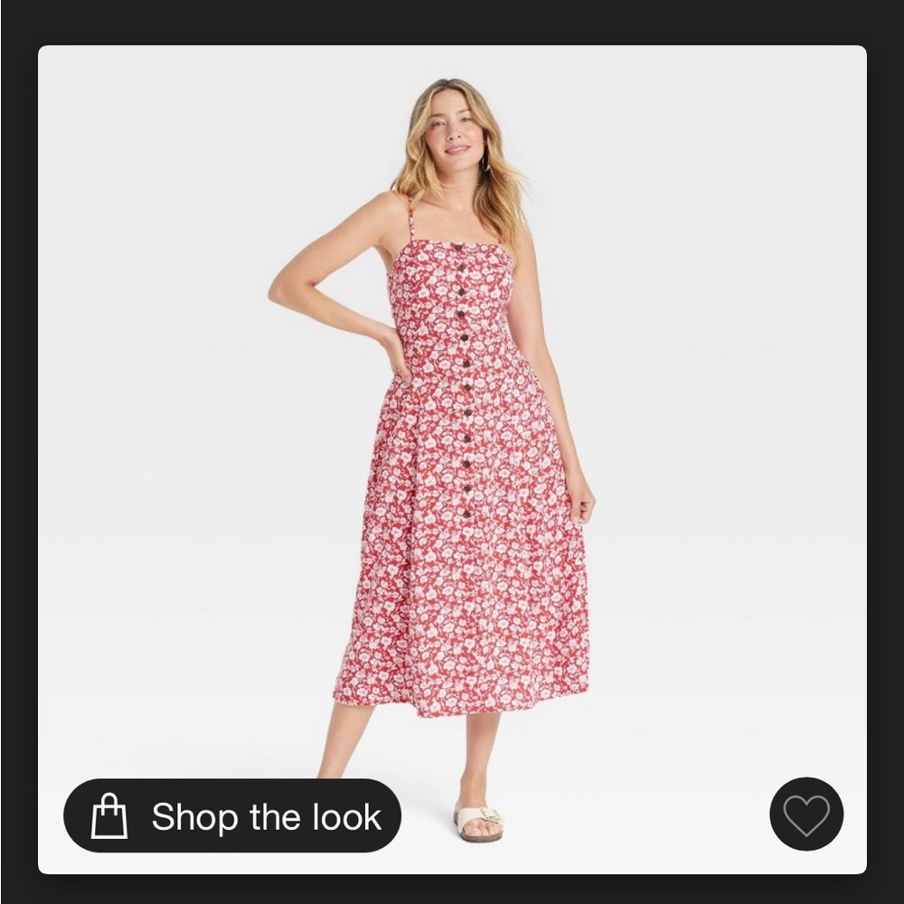 NWT Women’s button front midi sundress